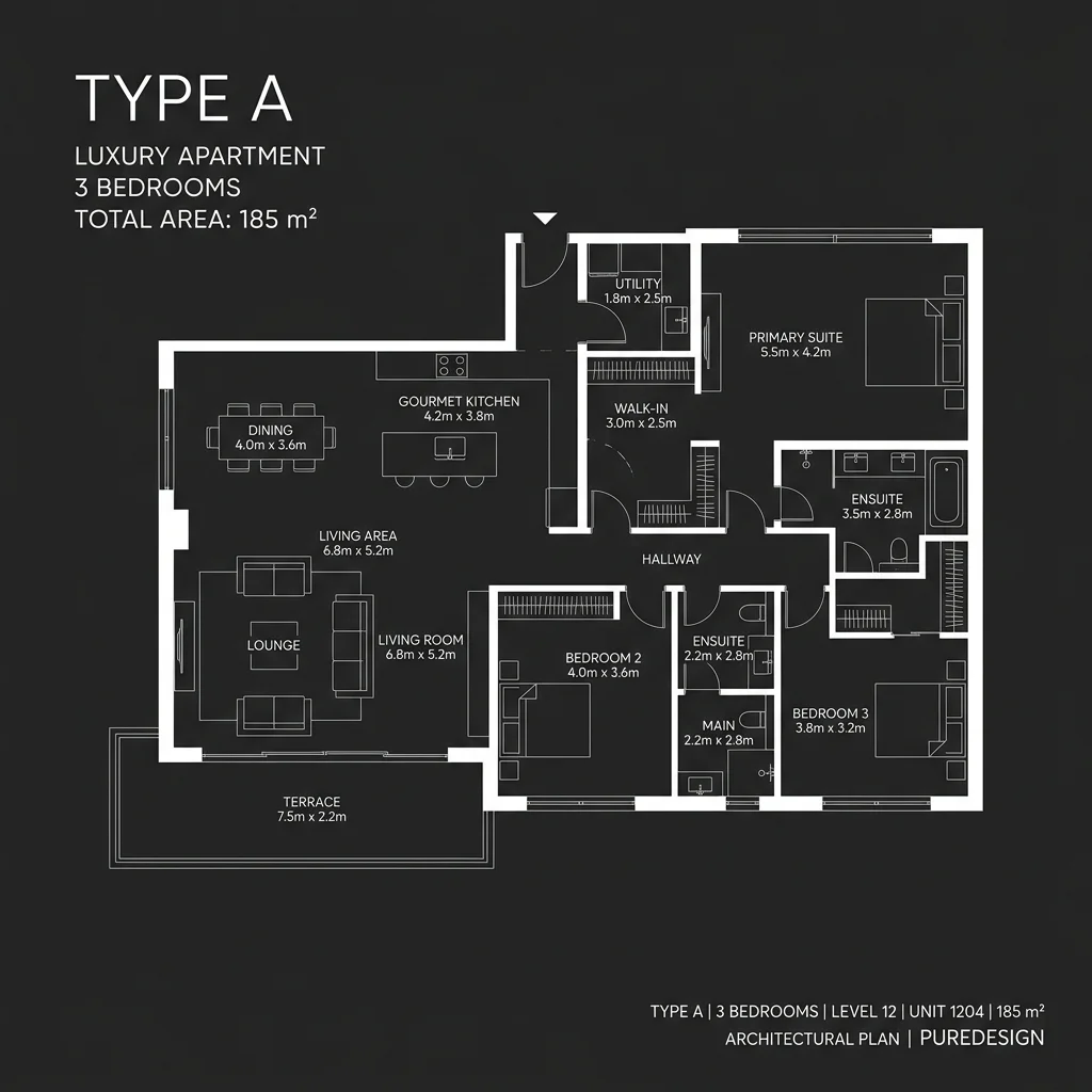 Plan A - 3 Bedroom